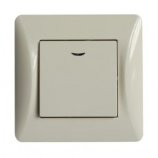 Διακόπτης ΑλεΡετούρ με Λυχνία Μπεζ 10A Lineme H-Series 50-00105-30